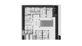 Планировка виллы 4 спальни в ЖК Valentine Village № 11010