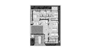 Villa floor plan, 2 bedrooms in Valentine Village No. 11005